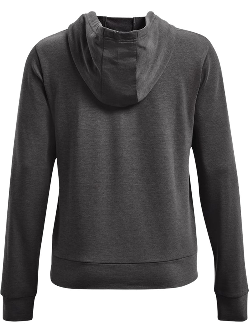 Sweat à capuche rival terry - sous armure Noir Gris - Kiabi