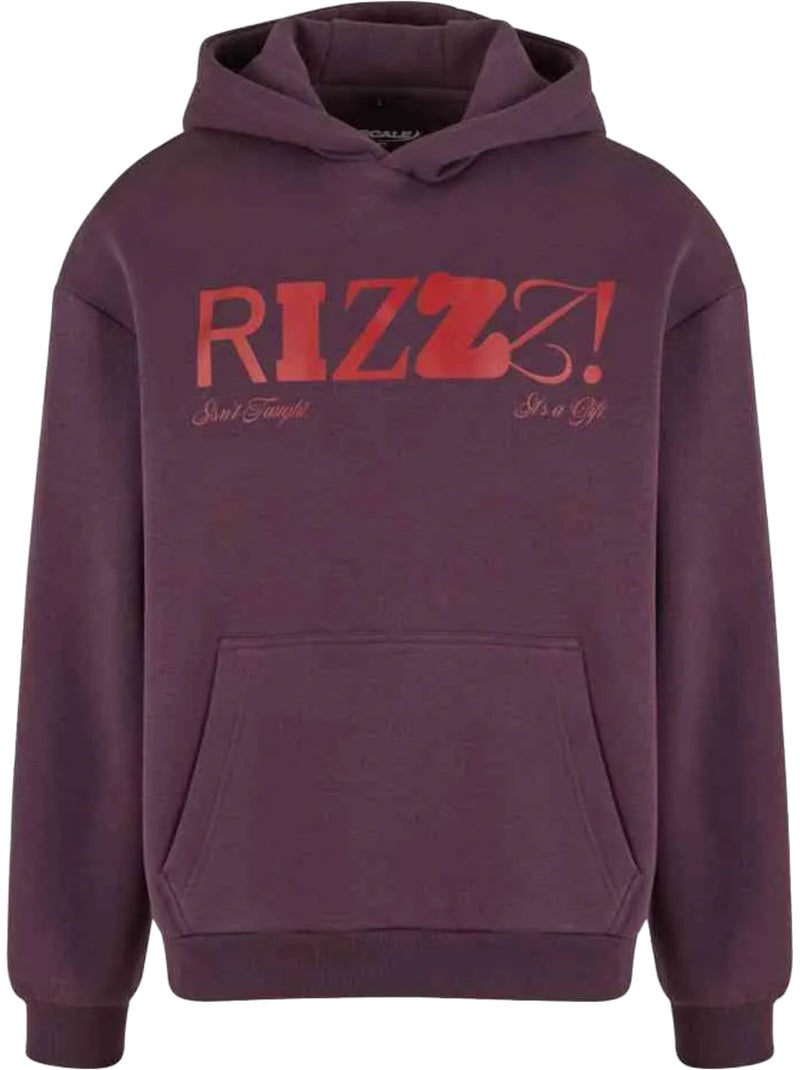 Sweat à capuche rizzz - mister tee Violet prune - Kiabi