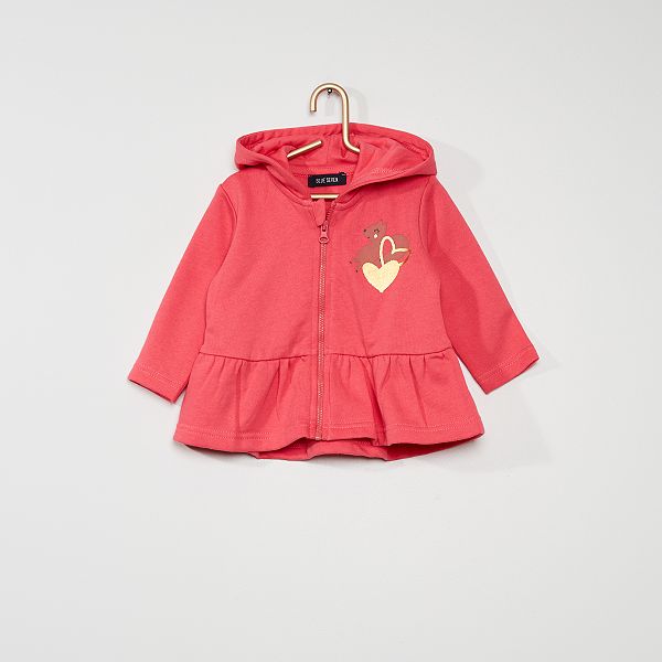 Sweat A Capuche Bebe Fille Rose Kiabi 10 00