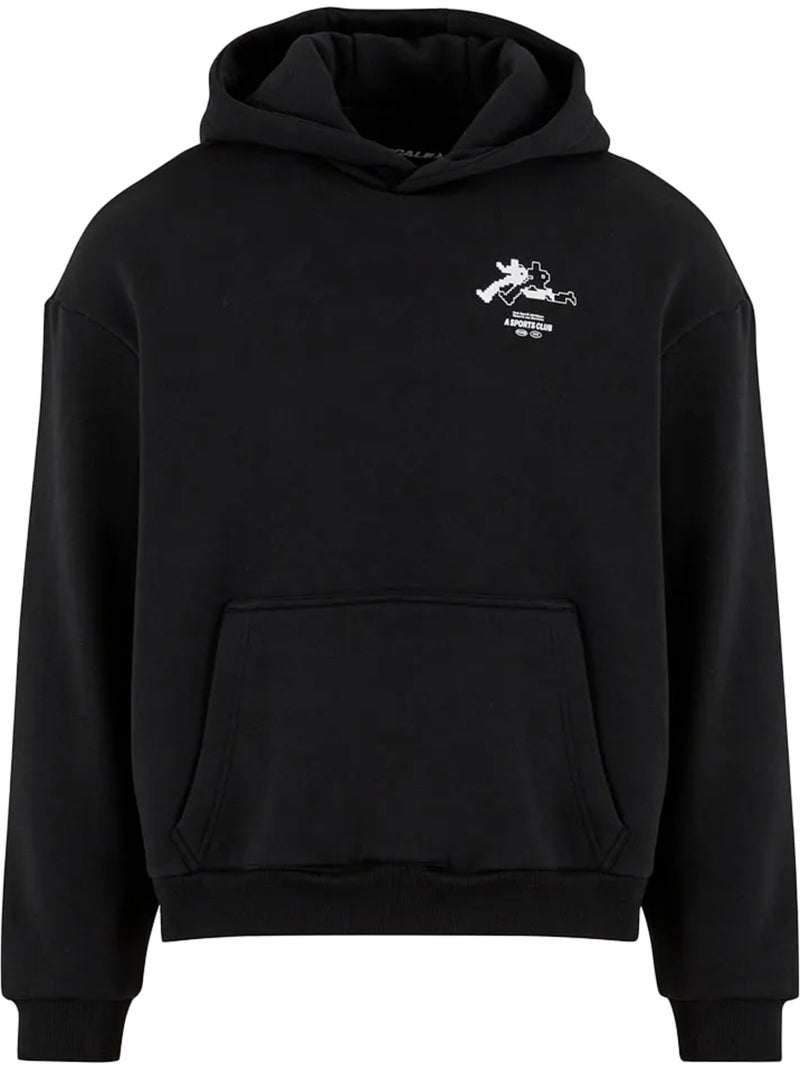 Sweat à capuche run sports club - mister tee Noir - Kiabi