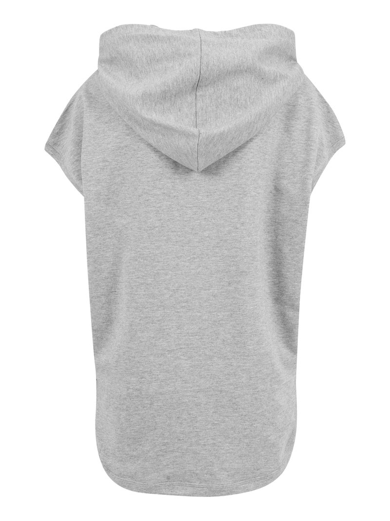 Sweat à capuche sans manches - build your brand Gris - Kiabi