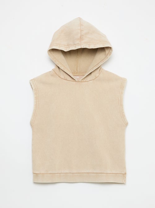 Sweat à capuche sans manches - Kiabi