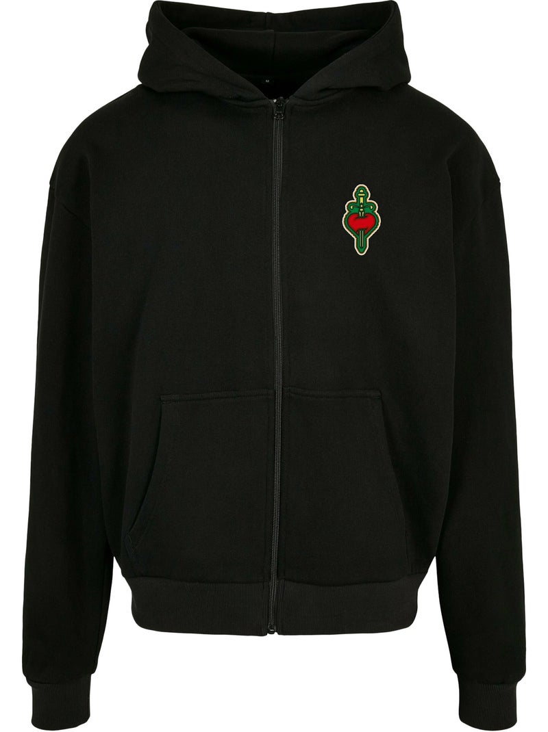 Sweat à capuche santa monica - mister tee Noir - Kiabi