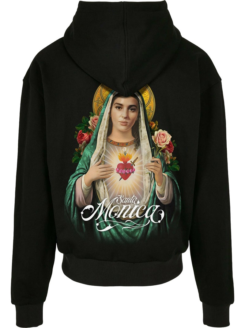Sweat à capuche santa monica - mister tee Noir - Kiabi