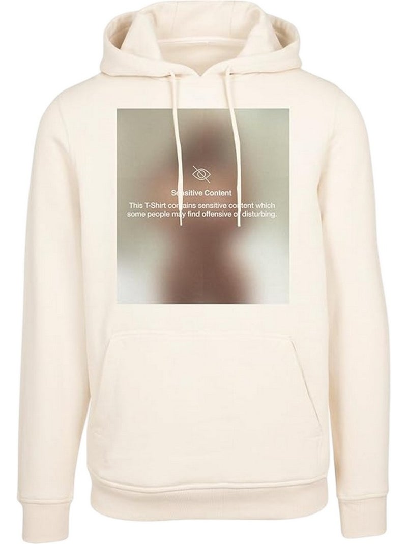 Sweat à capuche sensitive content - mister tee Beige - Kiabi