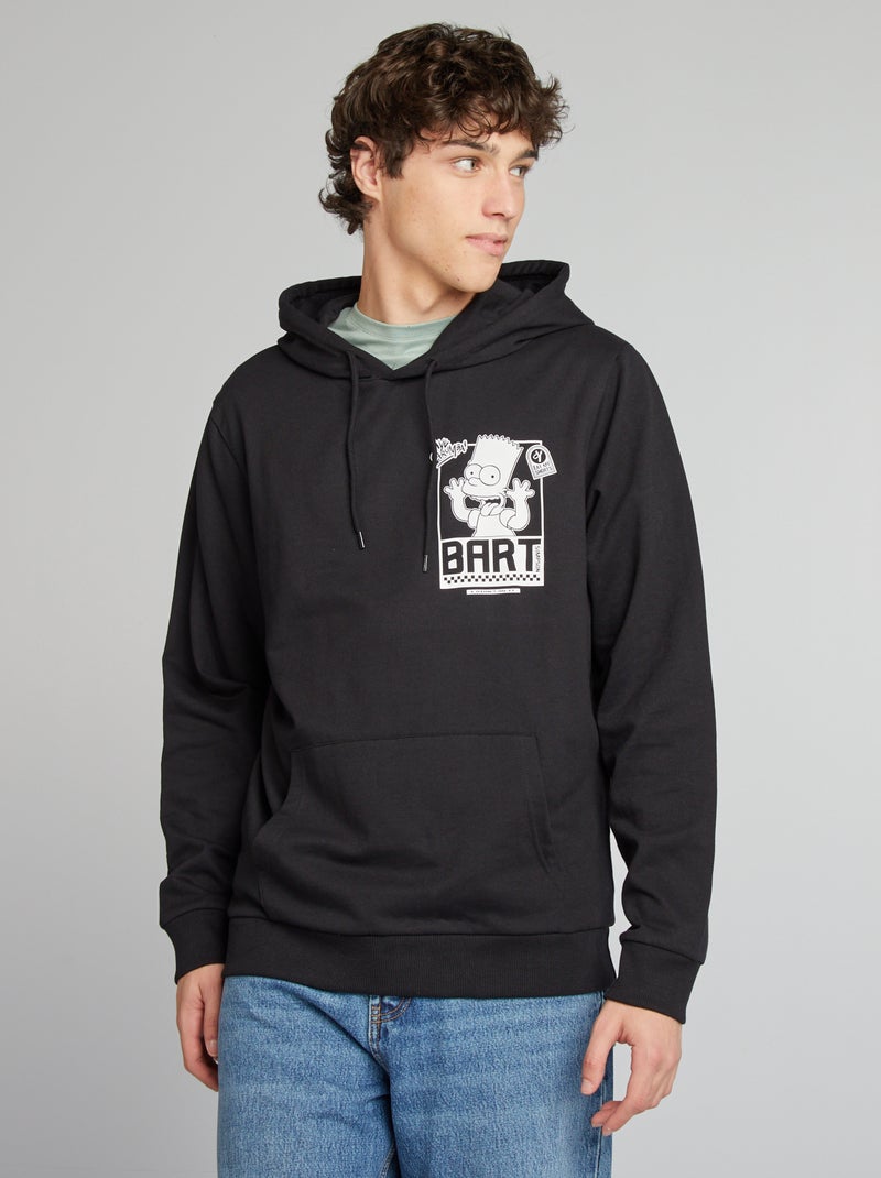 Sweat à capuche 'Simpson' noir - Kiabi