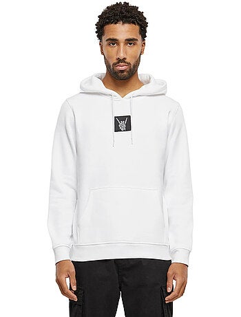 Sweat à capuche skelett patch - mister tee