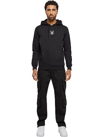 Sweat à capuche skelett patch - mister tee