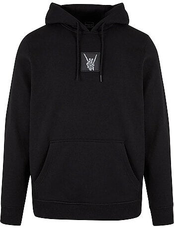 Sweat à capuche skelett patch - mister tee