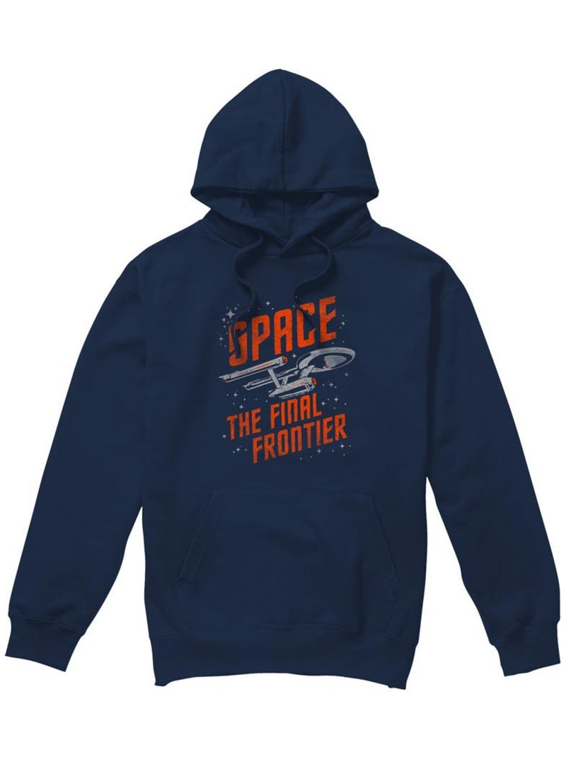 Sweat à capuche space travel - star trek Bleu marine - Kiabi