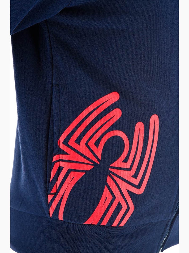 Sweat à Capuche Spider-Man  | Licence Officielle Bleu - Kiabi
