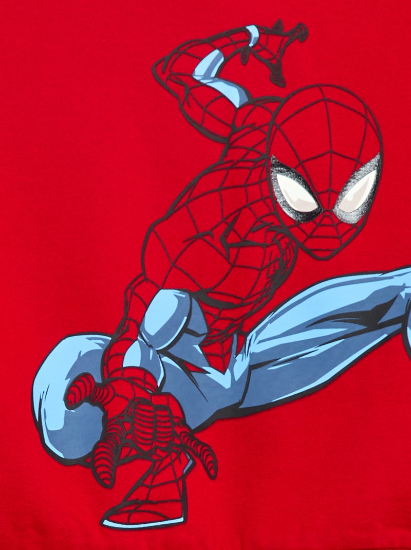 Sweat à capuche 'Spider-man' Rouge - Kiabi