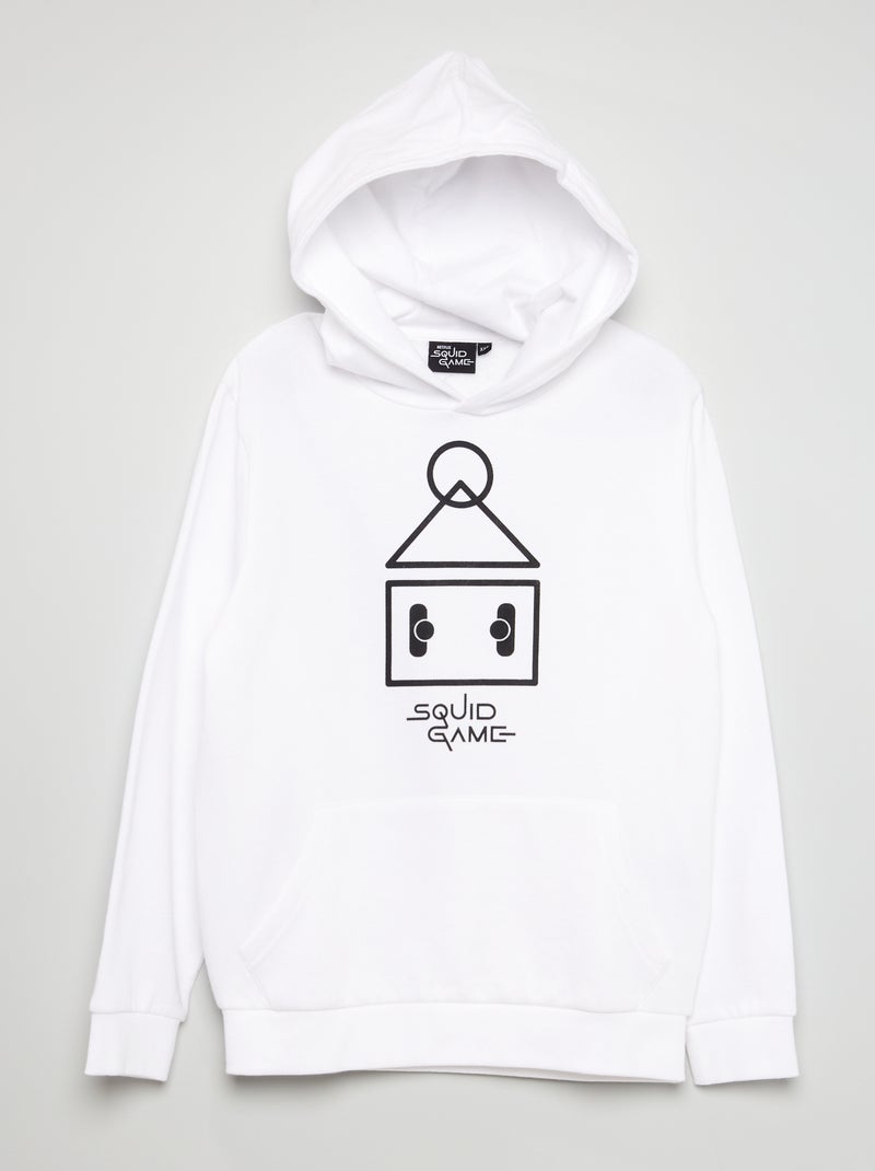 Sweat à capuche 'Squid Game' blanc - Kiabi