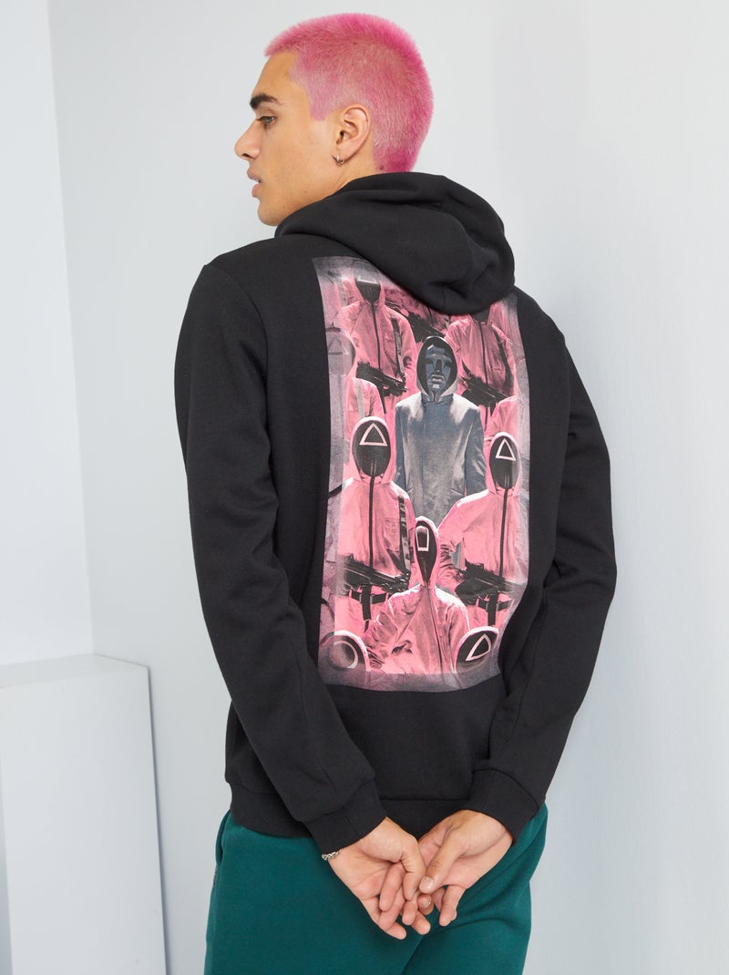 Sweat à capuche 'Squid Game' noir - Kiabi