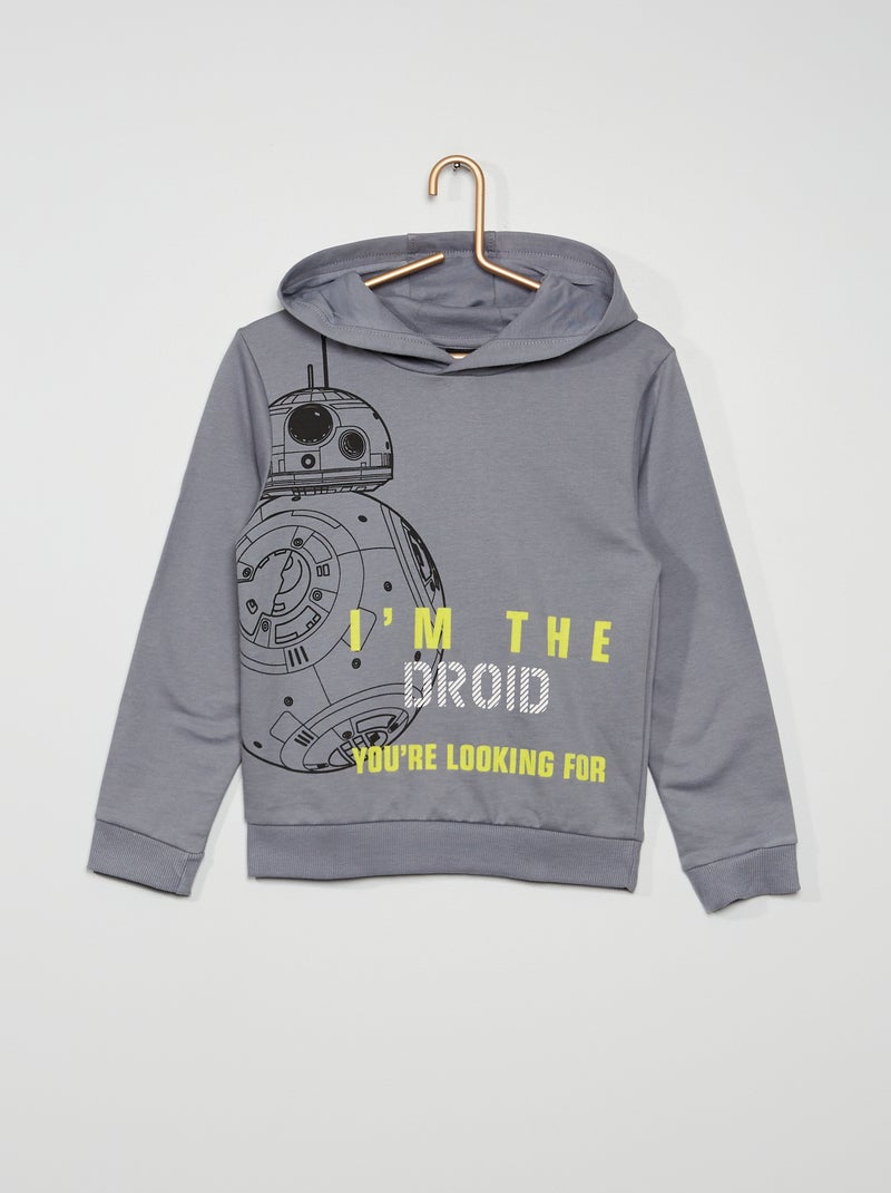 Sweat à capuche 'Star Wars' gris - Kiabi