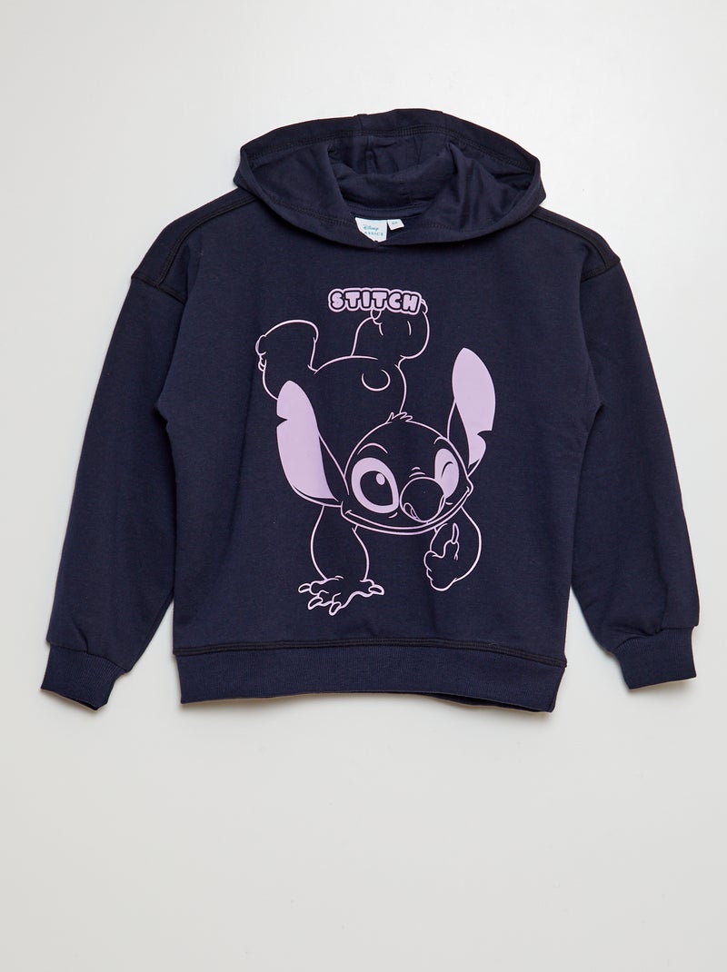 Sweat à capuche 'Stitch' 'Disney' Marine - Kiabi