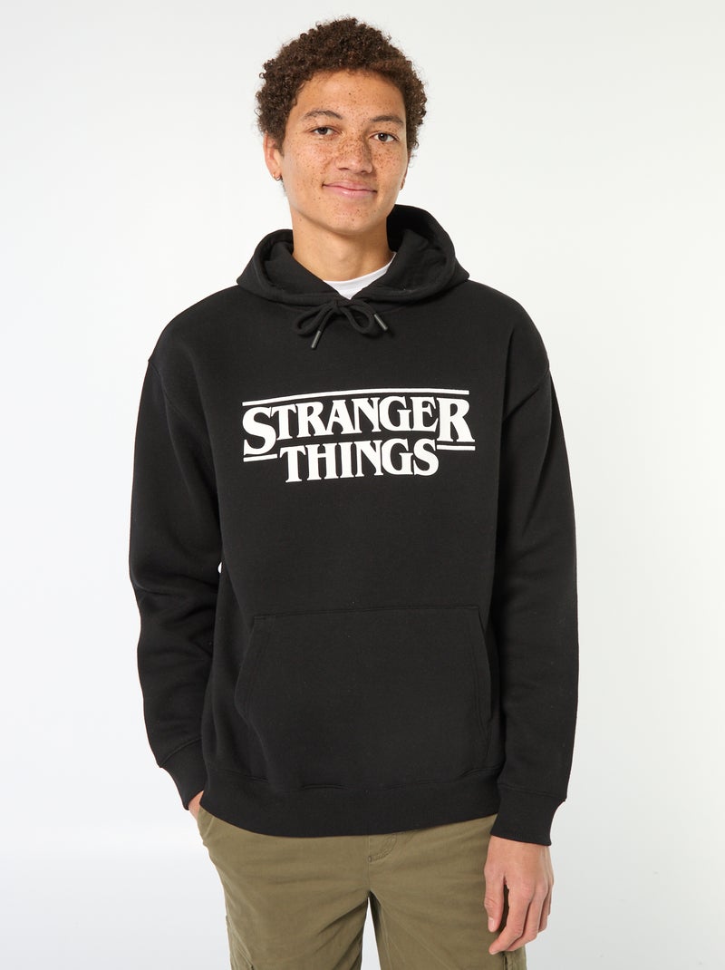 Sweat à capuche 'Stranger Things' Noir - Kiabi