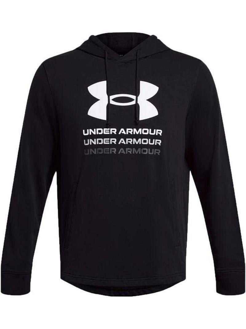 Sweat à capuche style graphique rival - sous armure Noir - Kiabi