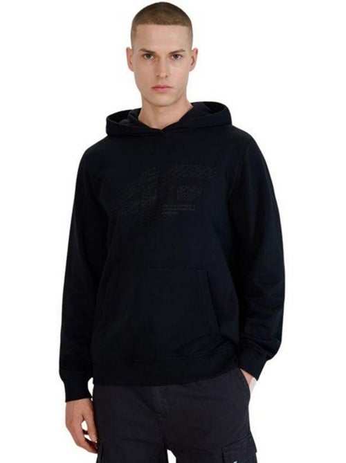 Sweat à capuche style logo m1585 - 4f - Kiabi