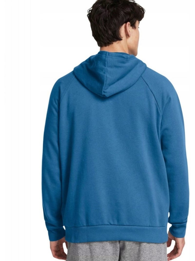 Sweat à capuche style logo rival - sous armure Bleu foncé - Kiabi