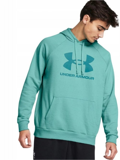Sweat à capuche style logo rival - sous armure - Kiabi