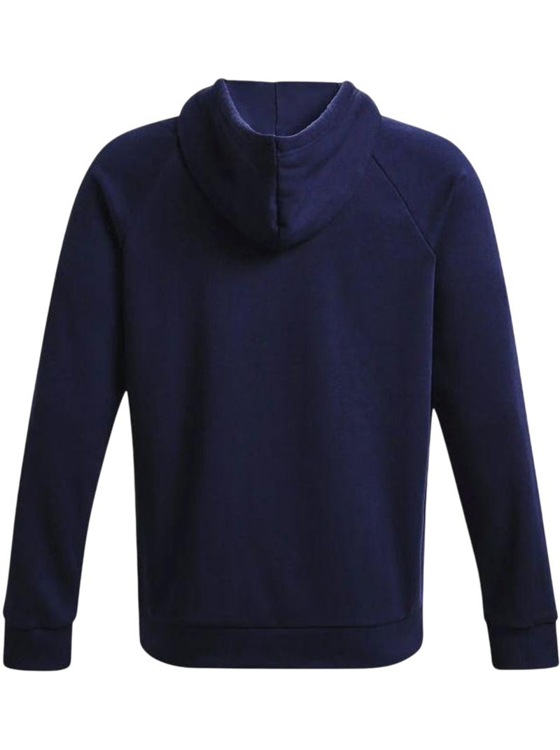 Sweat à capuche style logo rival - sous armure Bleu marine - Kiabi