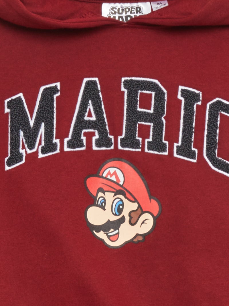 SUPER ARIO - Sweat à Capuche - Garçon