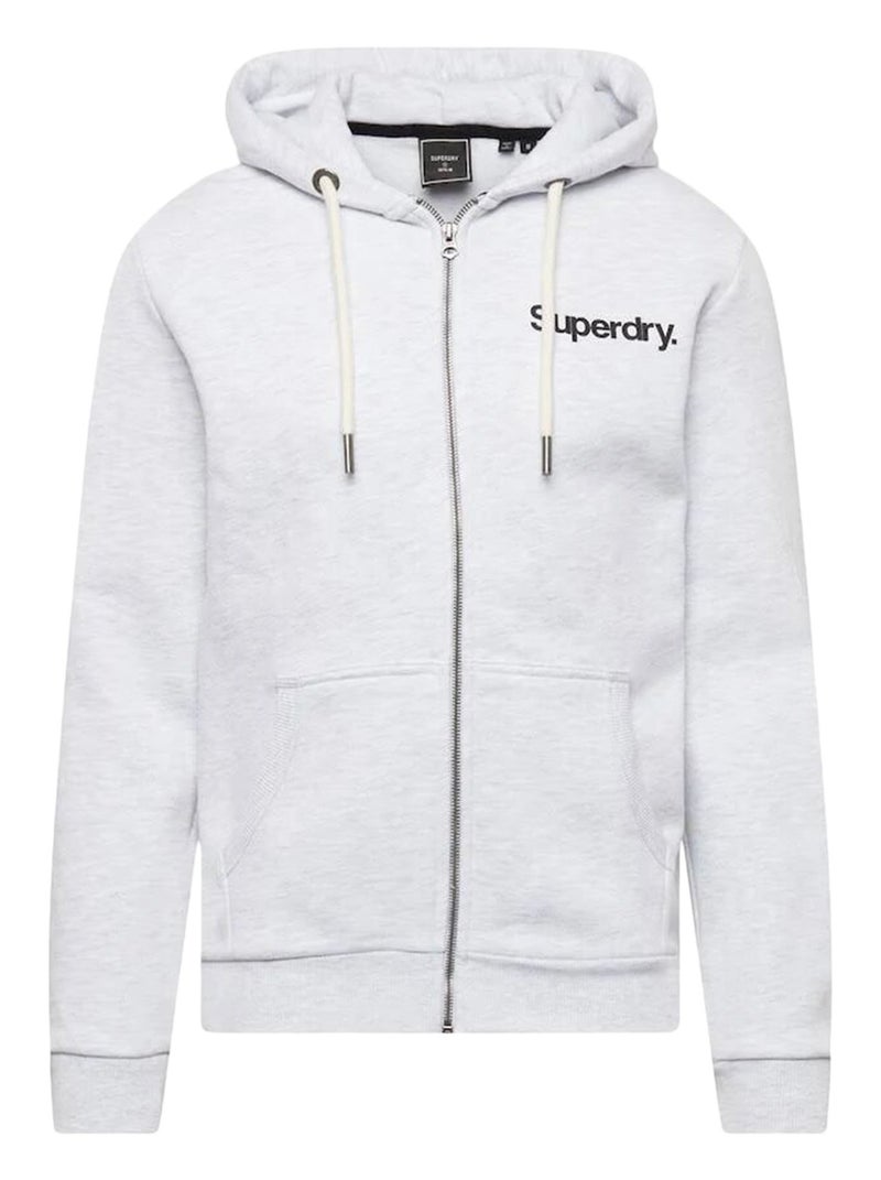 Sweat à Capuche Superdry - Taille EU 38 - Gris - Très Bon état Occasion