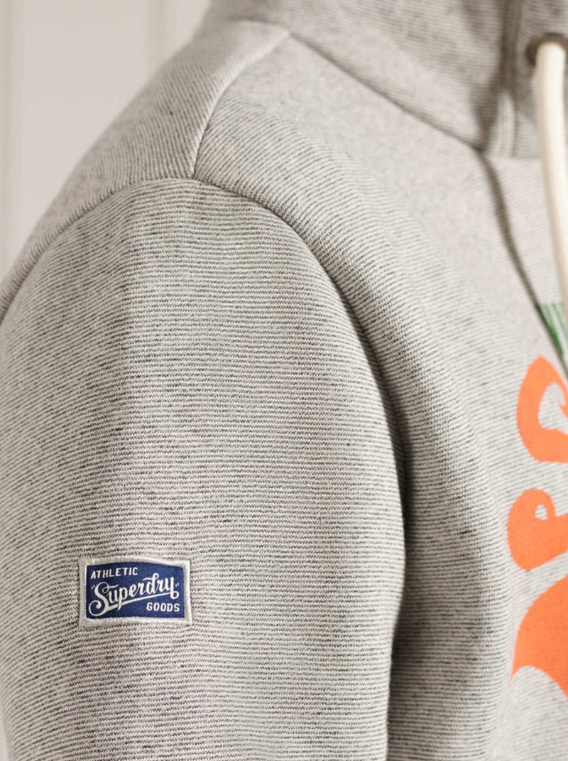 Sweat à Capuche SuperDry VL Tri Gris - Kiabi