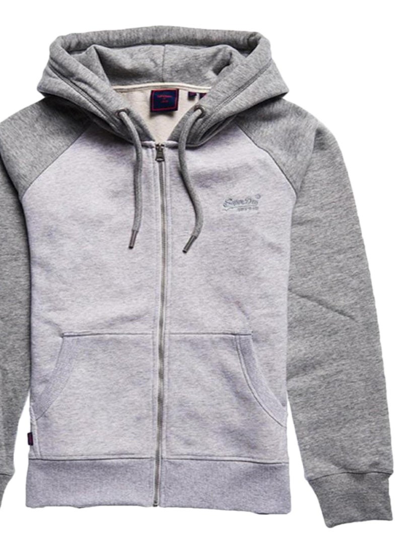 Sweat à Capuche Superdry VLE Baseball Gris - Kiabi
