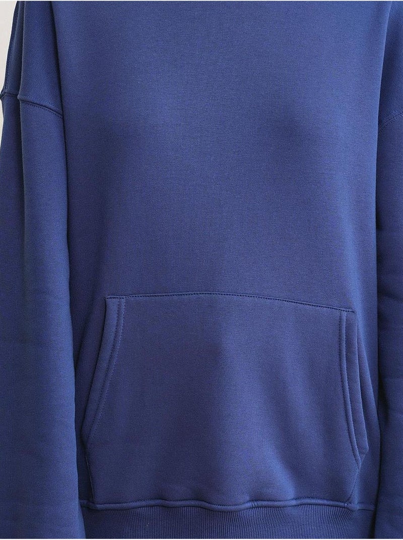 Sweat à capuche surdimensionné mixray Bleu marine - Kiabi