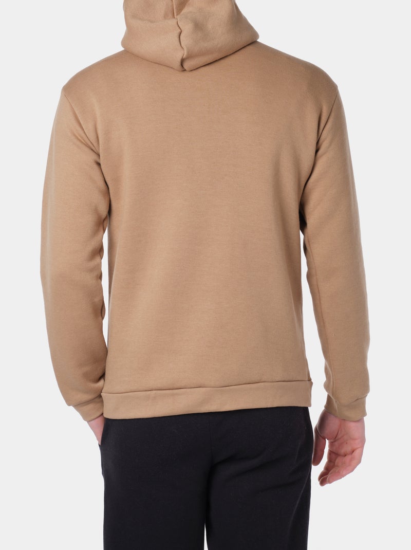 Sweat à capuche Taupe - Kiabi