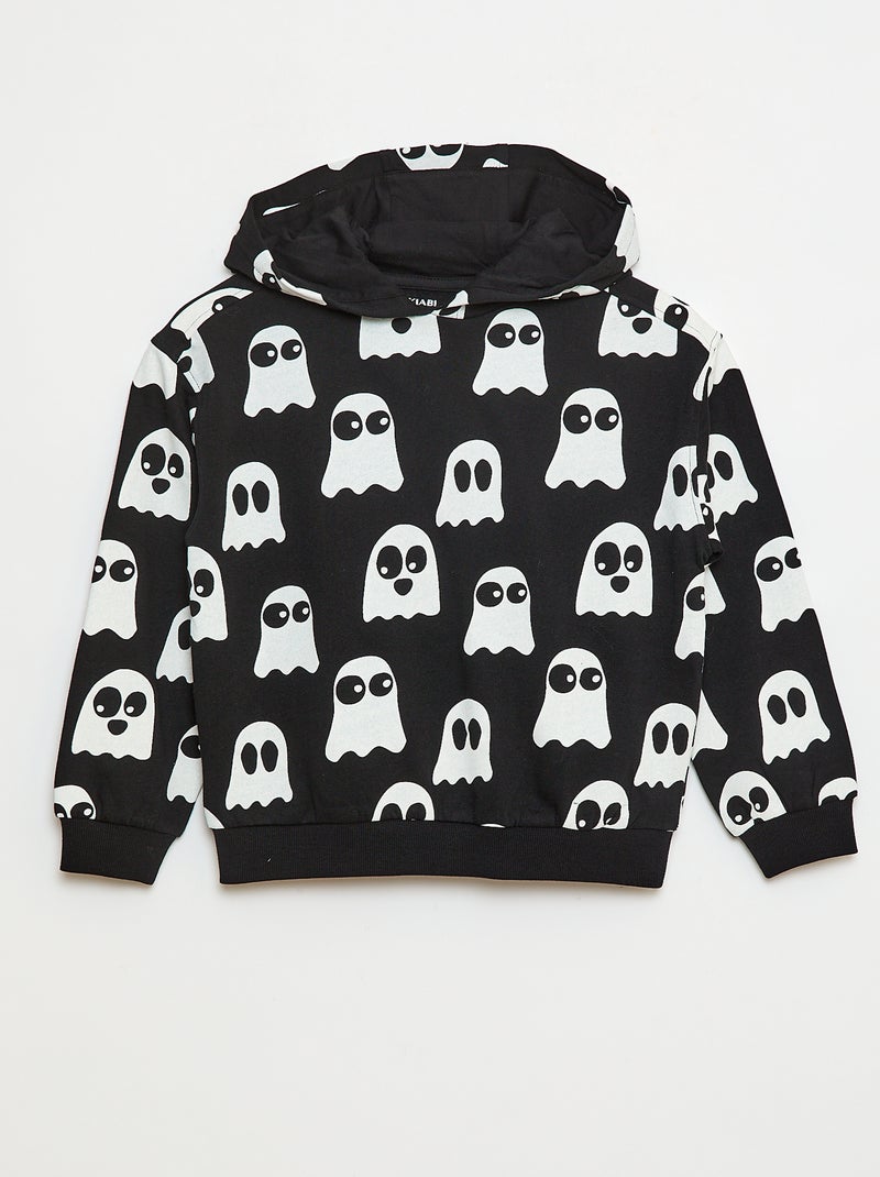 Sweat à Capuche Halloween Homme - Manches Longues Avec Impression Dessin Animé - Tenue Déguisement Enfantin Et Loisirs