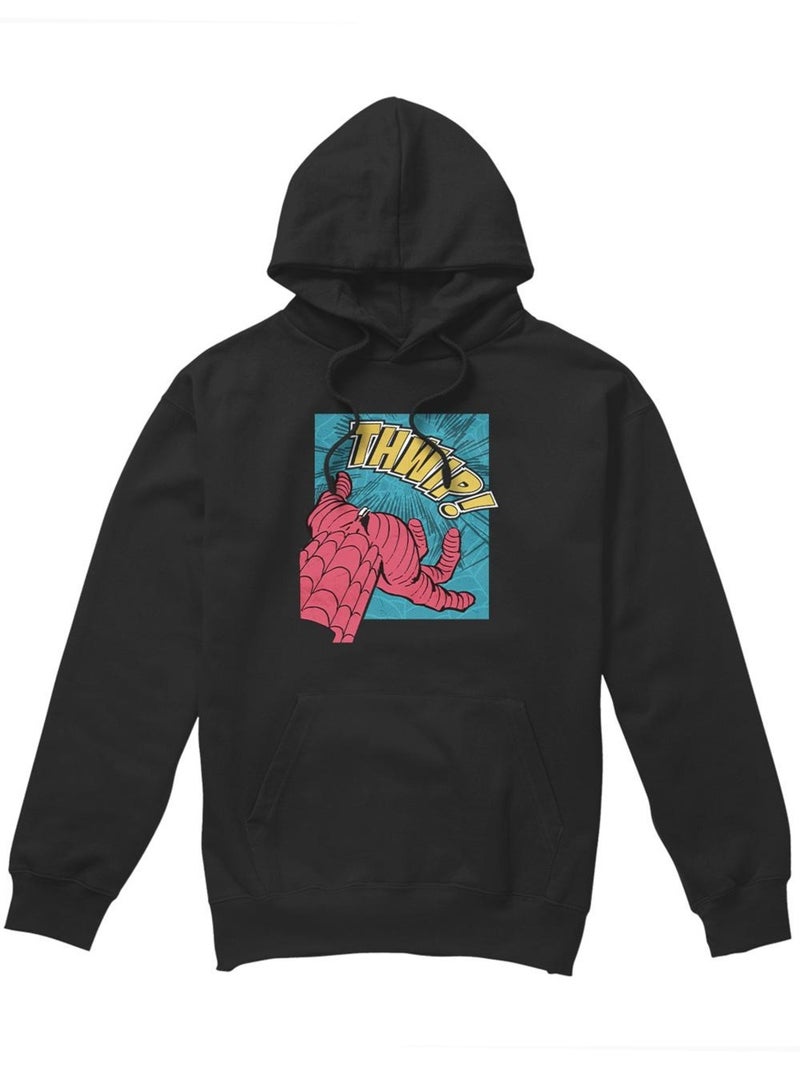 Sweat à capuche thwip - homme araignée Noir - Kiabi