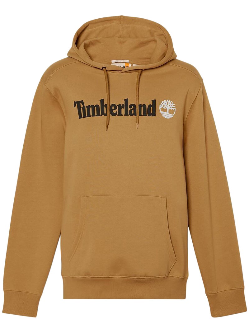 Sweat à Capuche Timberland Linear Logo Marron - Kiabi