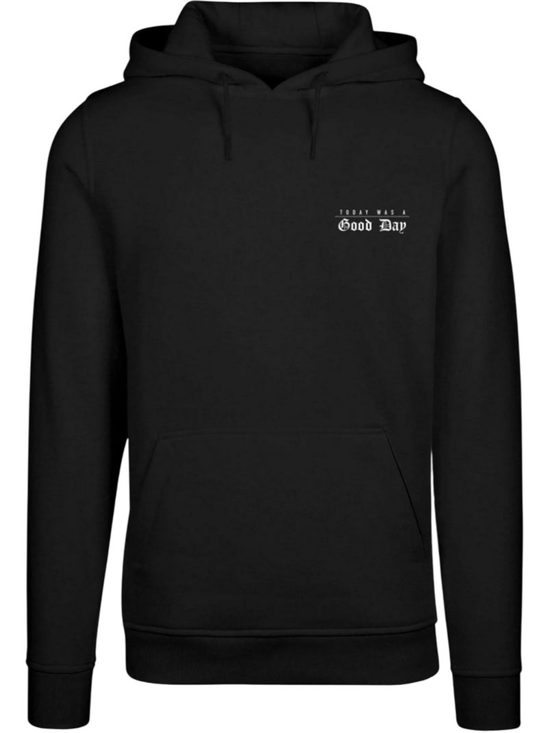 Sweat à capuche today was a good day - mister tee Noir - Kiabi