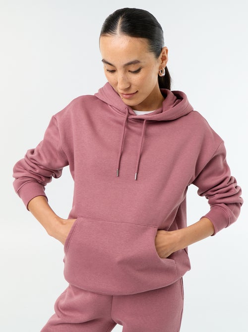 Sweat à capuche uni avec poche kangourou - Kiabi Sweat à capuche uni avec poche kangourou - Kiabi
