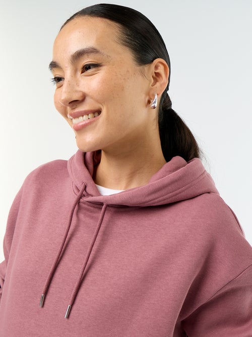 Sweat à capuche uni avec poche kangourou - Kiabi Sweat à capuche uni avec poche kangourou - Kiabi