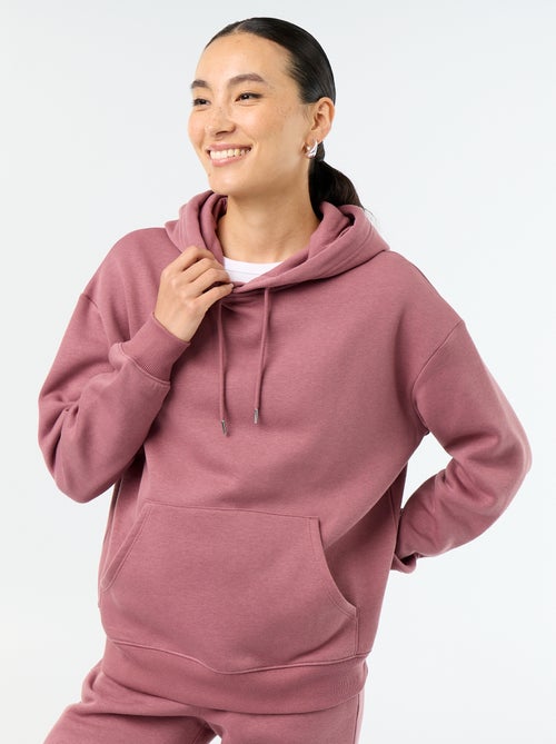 Sweat à capuche uni avec poche kangourou - Kiabi Sweat à capuche uni avec poche kangourou - Kiabi