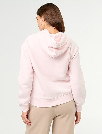 Sweat à capuche uni avec poche kangourou