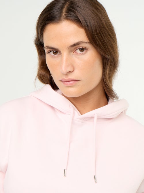 Sweat à capuche uni avec poche kangourou - Kiabi Sweat à capuche uni avec poche kangourou - Kiabi