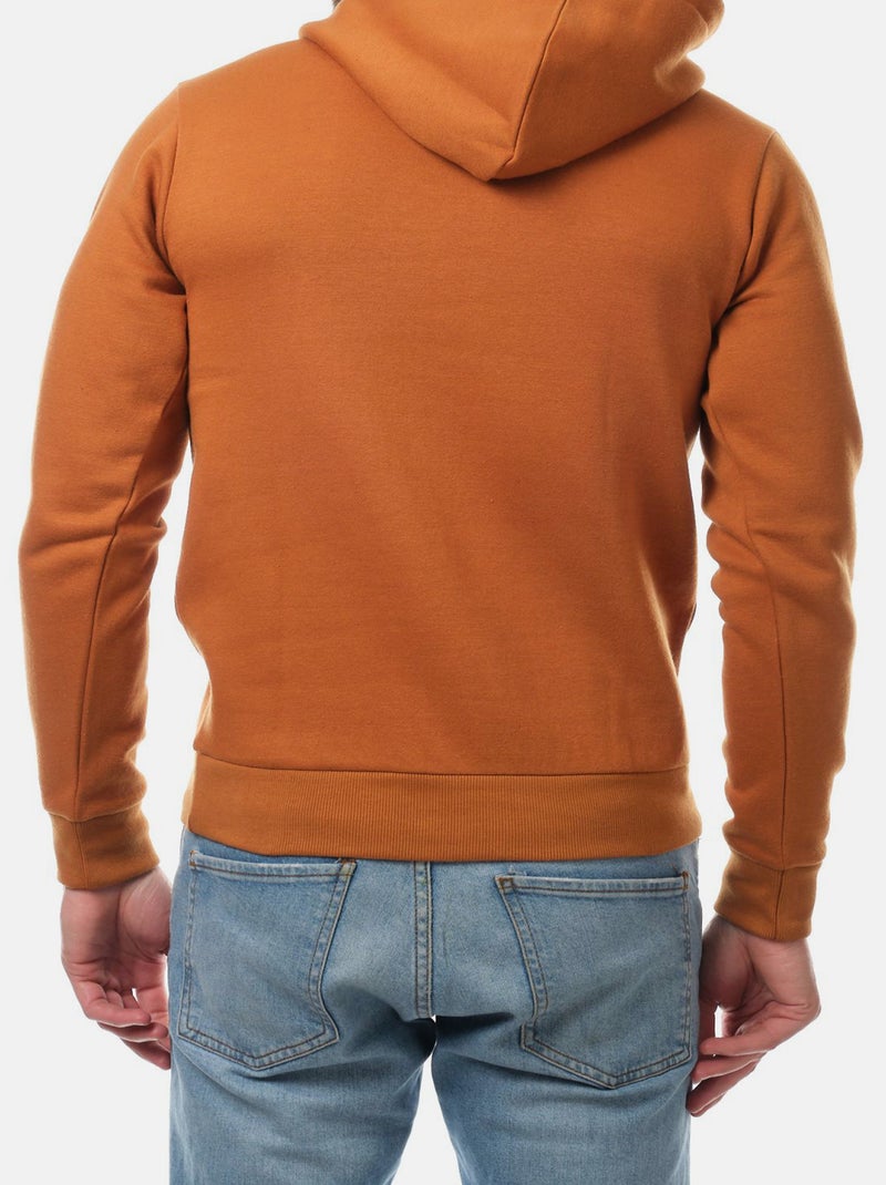 Sweat à capuche uni Beige - Kiabi