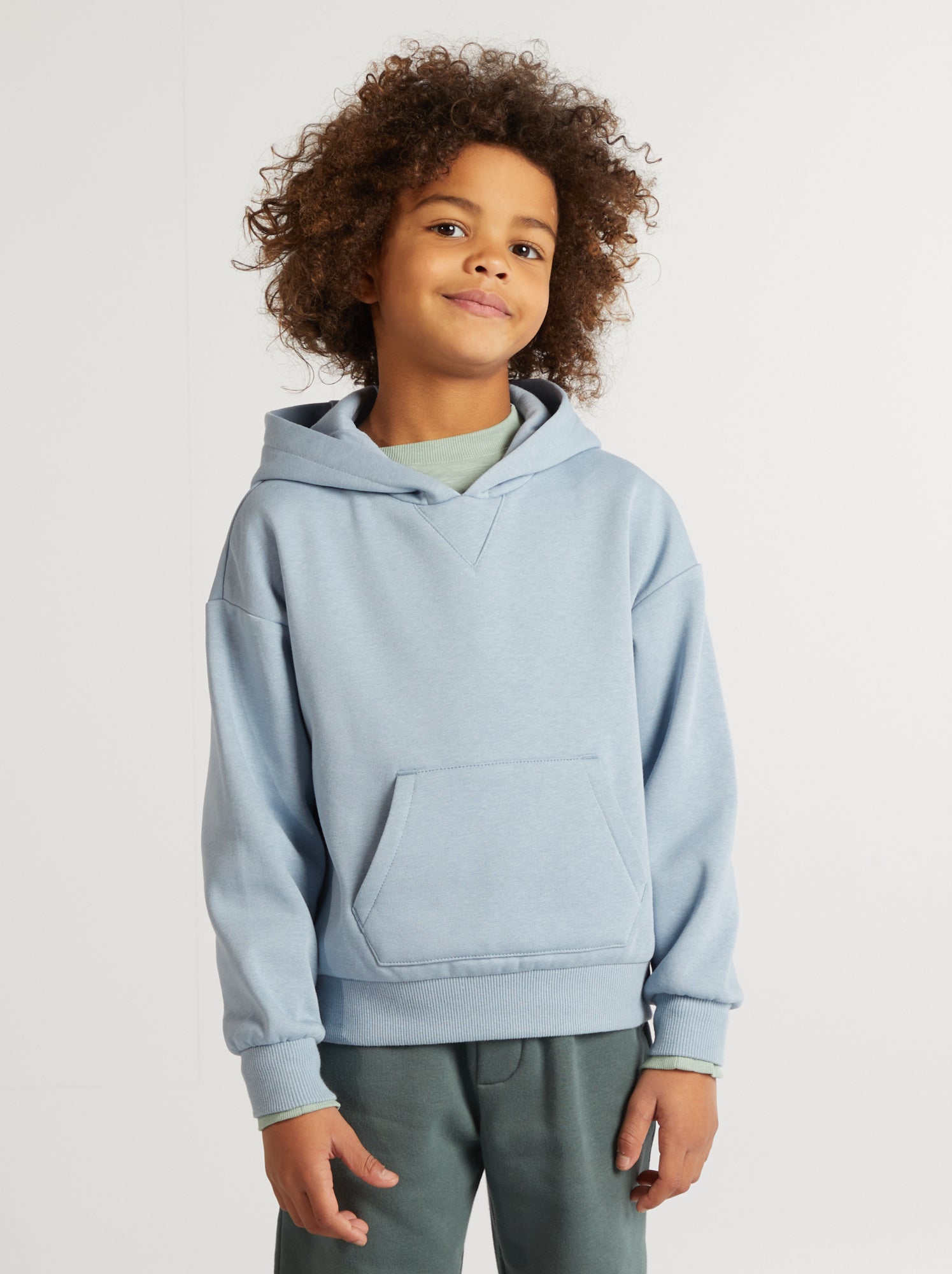 Sweat à Capuche Enfant/adolescent – Polyester/élasthanne, Design Décontracté, Poche, Tailles 2 à 10 Ans - 9