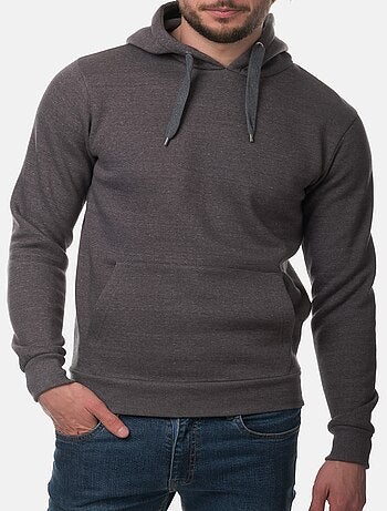 Sweat à capuche uni