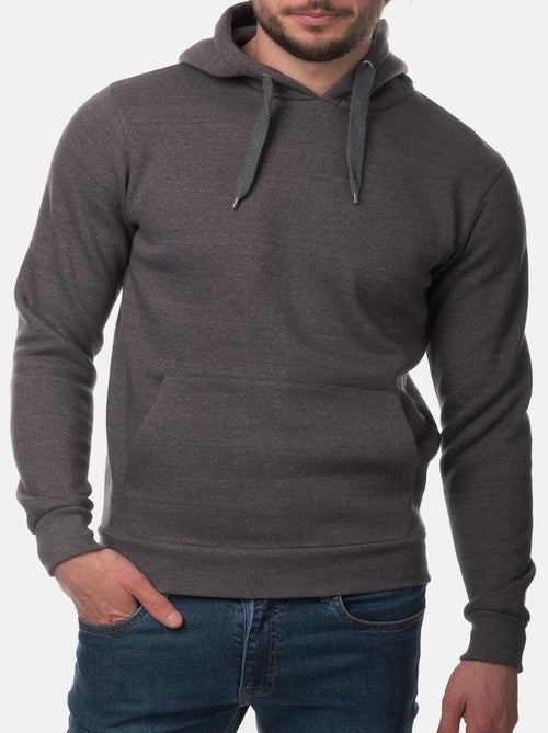 Sweat à capuche uni - Kiabi