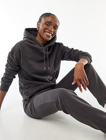 Sweat à capuche uni