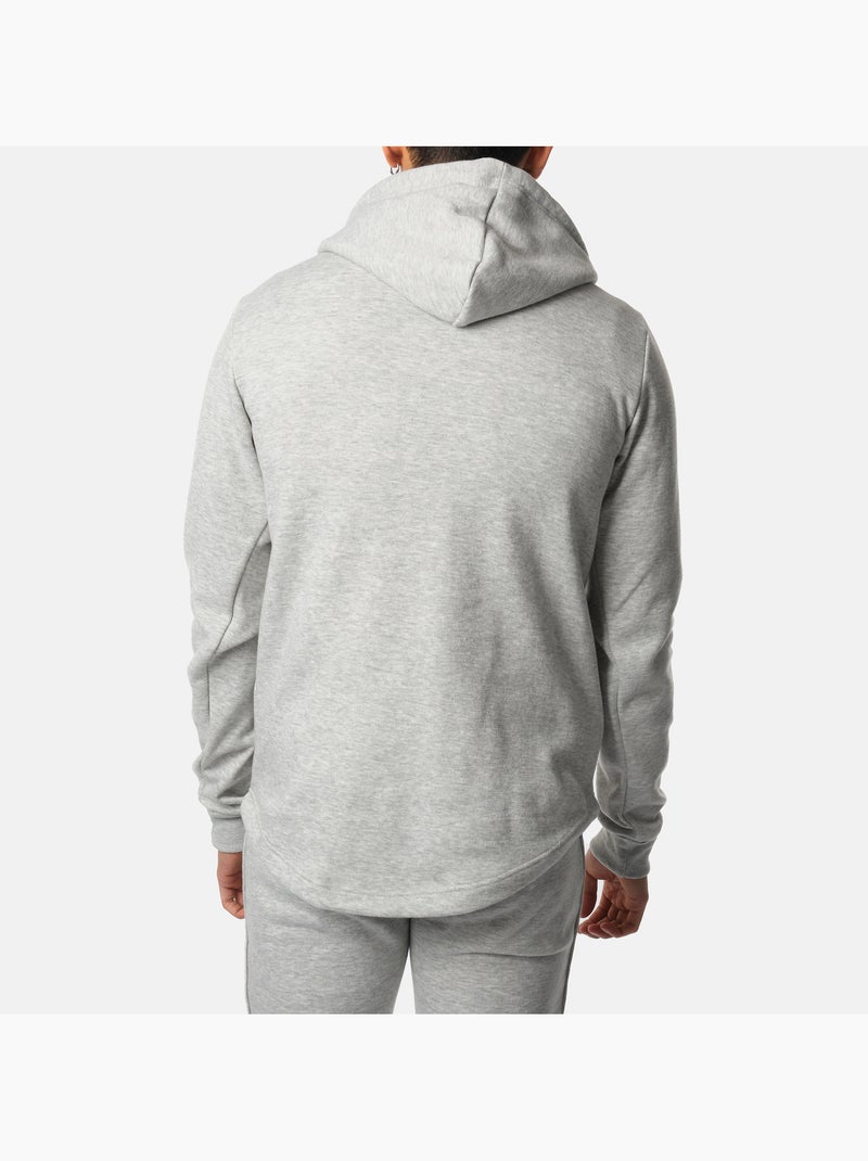 Sweat à capuche uni Gris - Kiabi