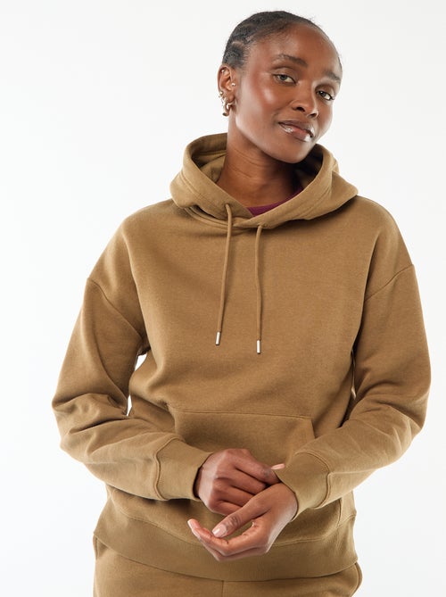 Sweat à capuche uni - Kiabi