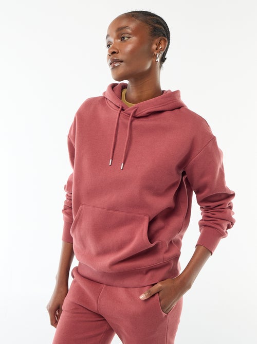 Pull à Capuche Rouge L.F. Markey Femme Taille 16 – Coton, Poches Devant