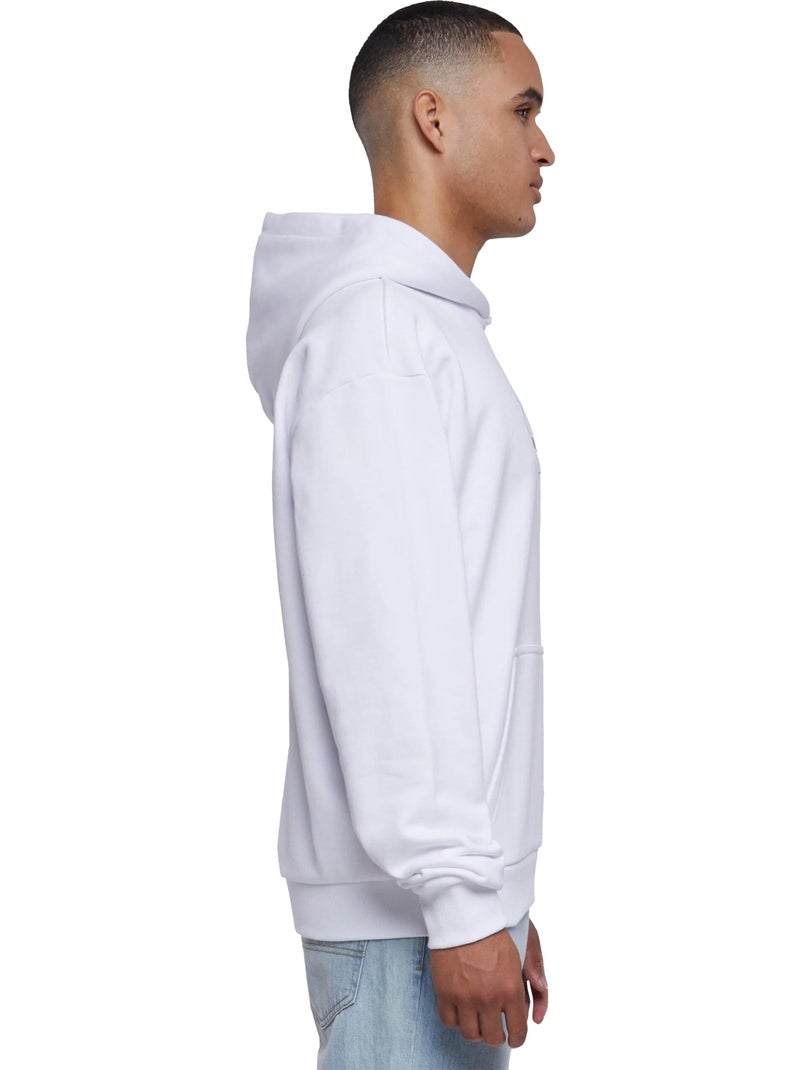 Sweat à capuche upscale vive la liberte - mister tee Blanc - Kiabi